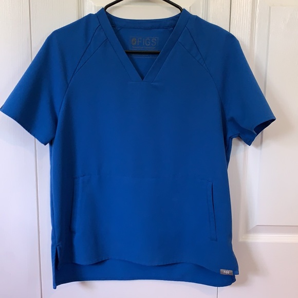 Figs Royal Blue Scrub Top - Picture 5 of 5